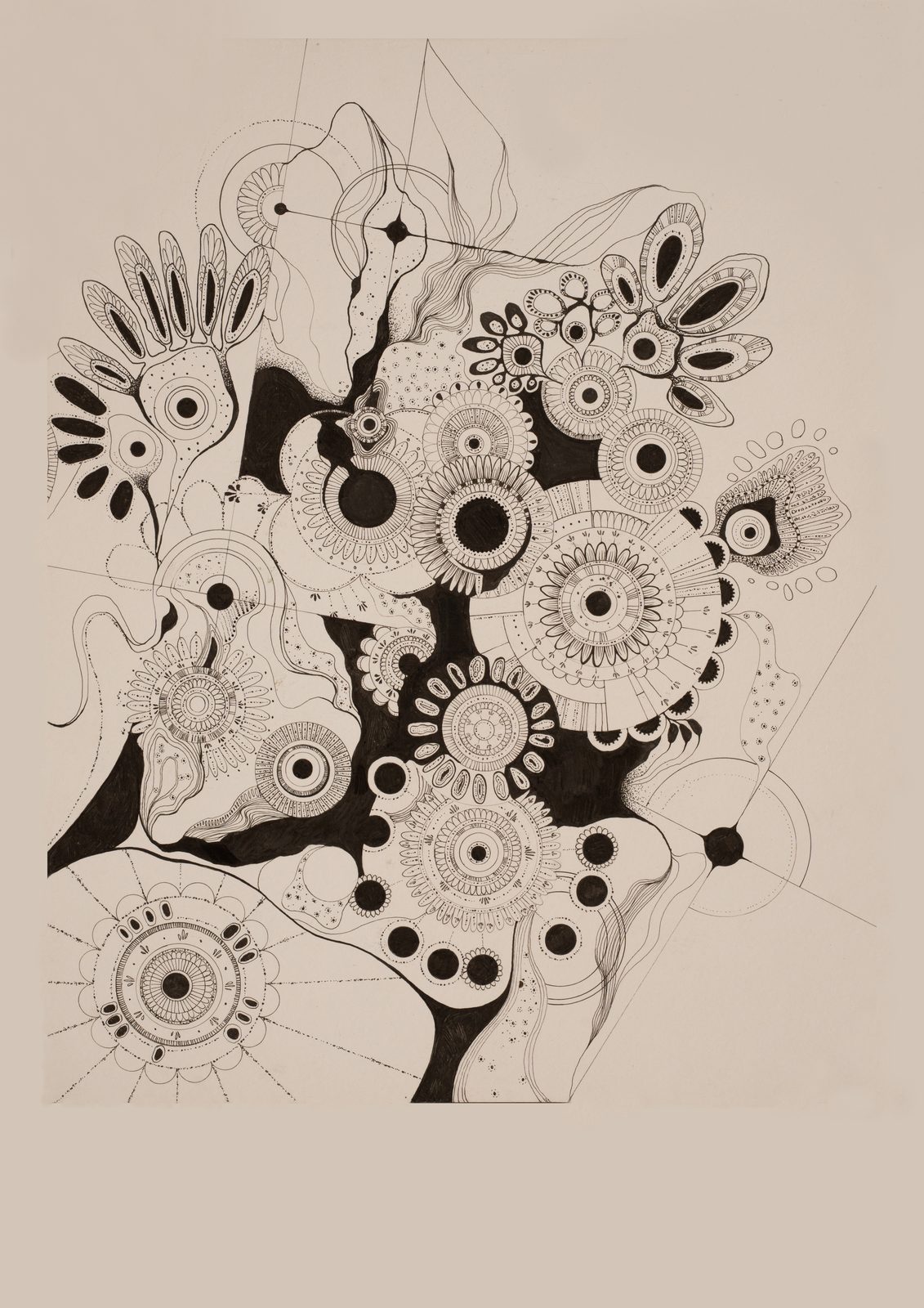 Abstract Composition — Freehand abstract pen and ink work.