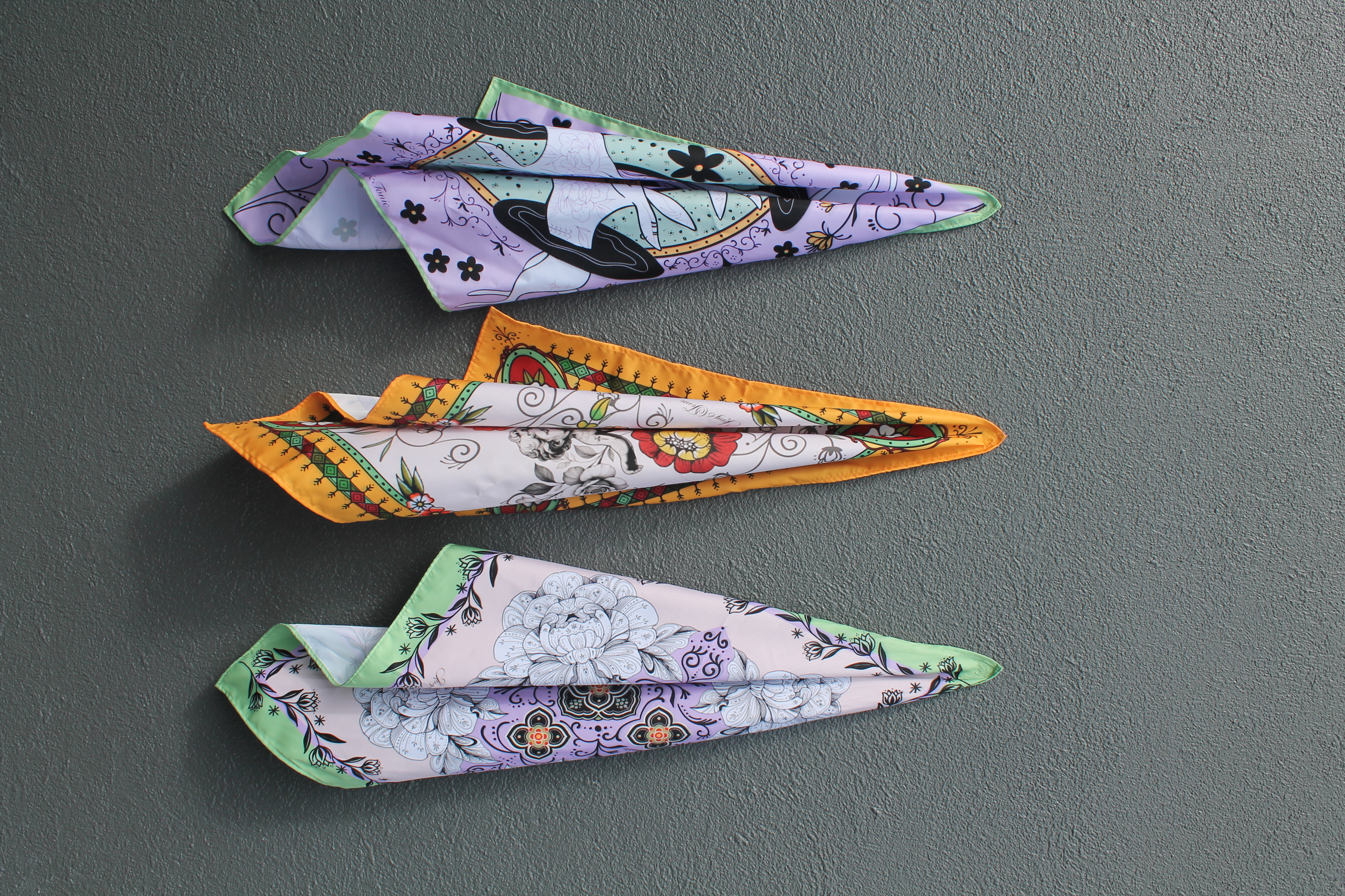 Original Scarf — Hand-illustrated botanical print by Jing & Tonic, Cebu