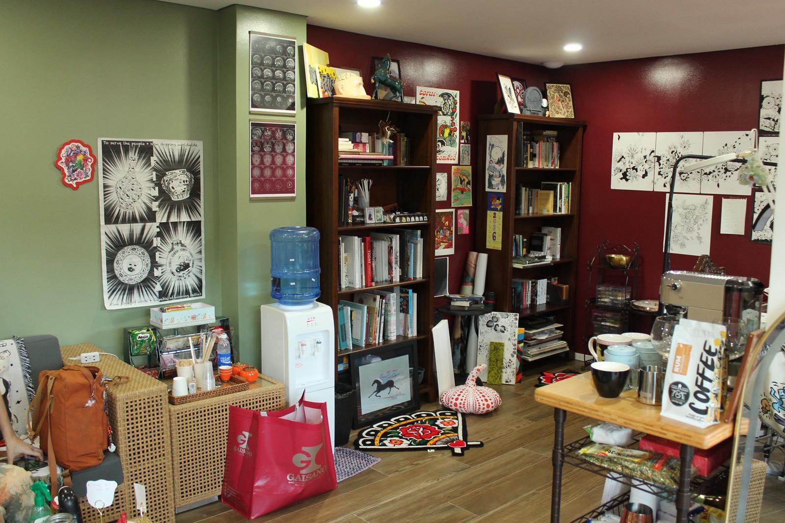 Studio workspace — cozy and welcoming setup