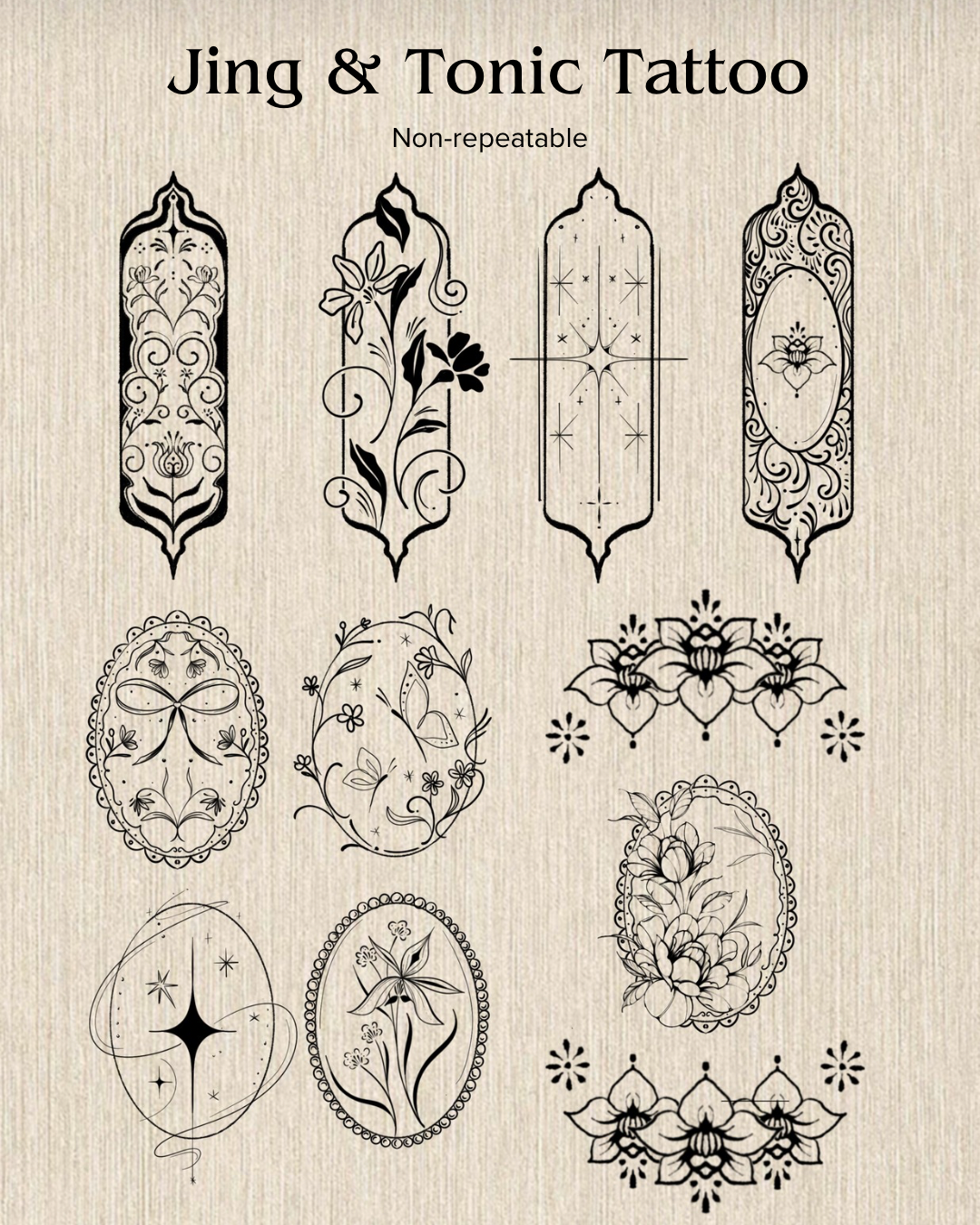 Organic Composition — Freehand botanical — available to book