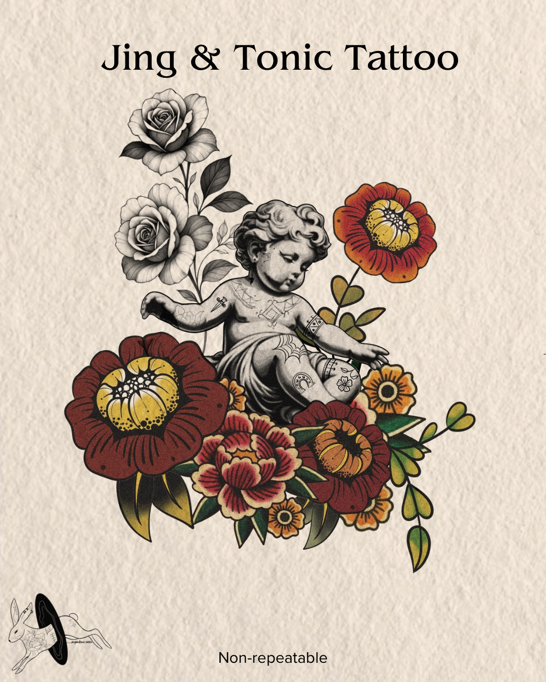 Botanical Study — Fine line botanical — contact to book