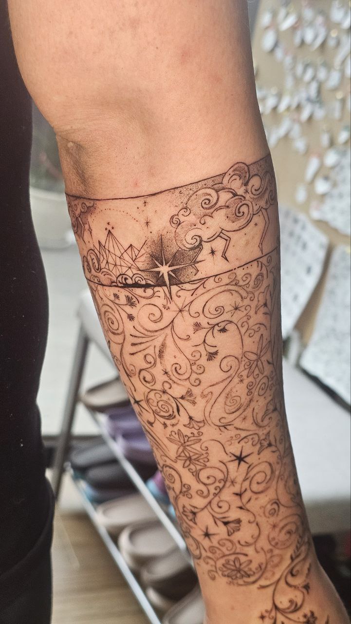 Iron Flame tattoo — Fine Line · Fantasy by Jing, Cebu