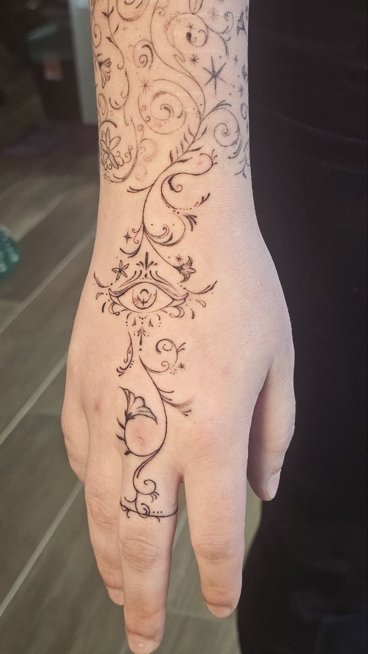 Iron Flame tattoo — Fine Line · Fantasy by Jing, Cebu