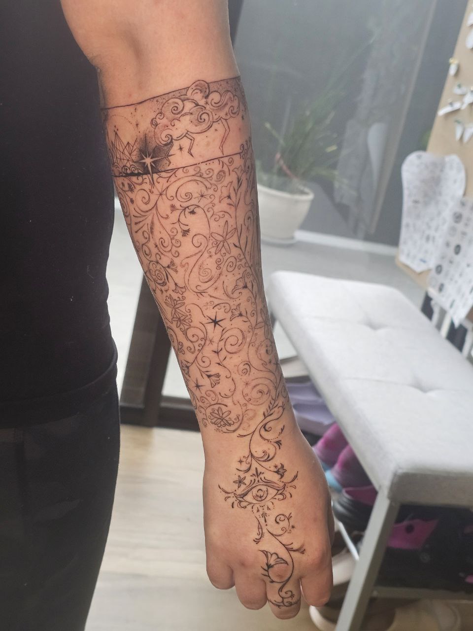 Iron Flame tattoo — Fine Line · Fantasy by Jing, Cebu