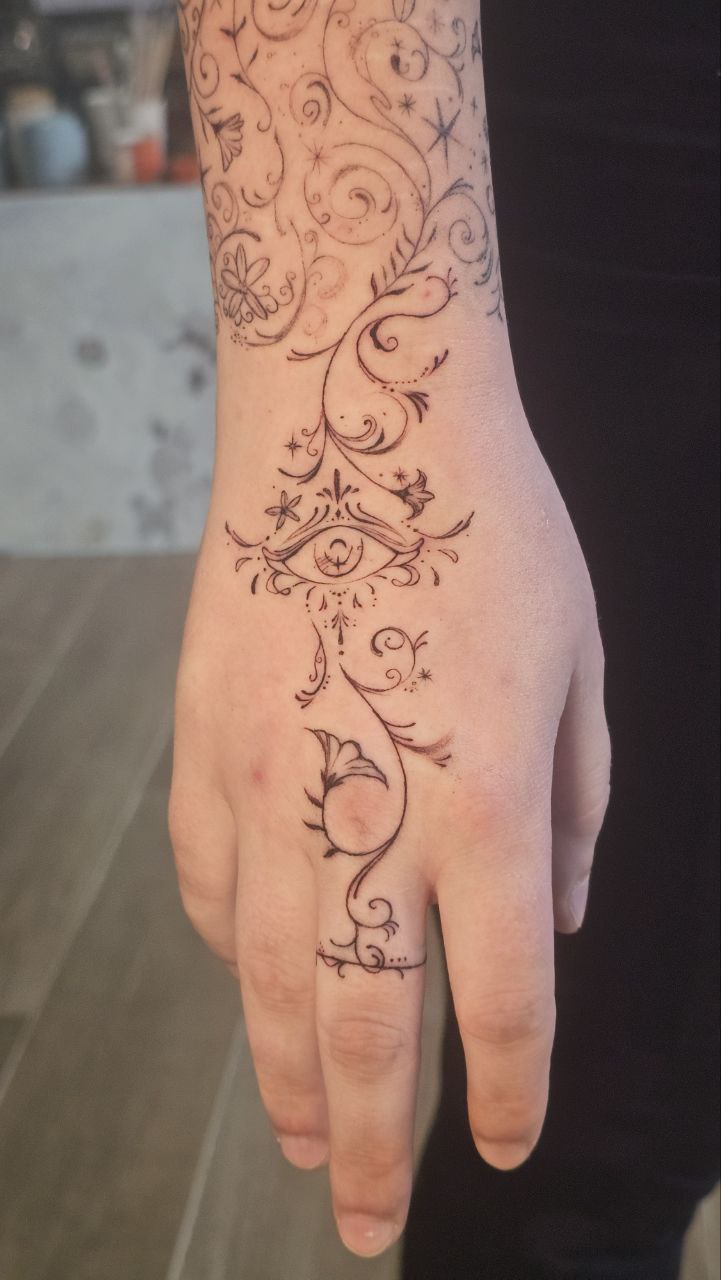 Iron Flame tattoo — Fine Line · Fantasy by Jing, Cebu