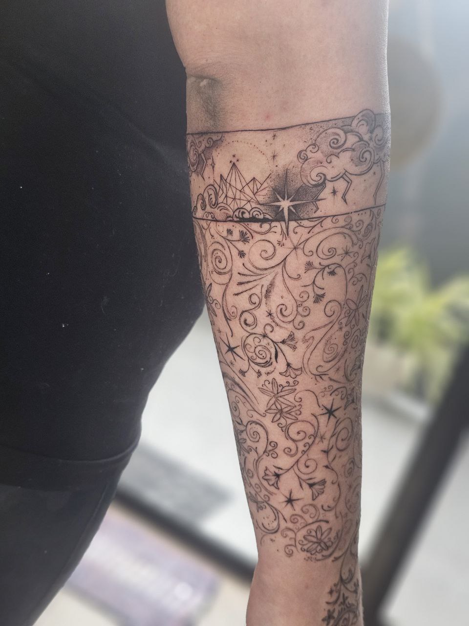 Iron Flame tattoo — Fine Line · Fantasy by Jing, Cebu