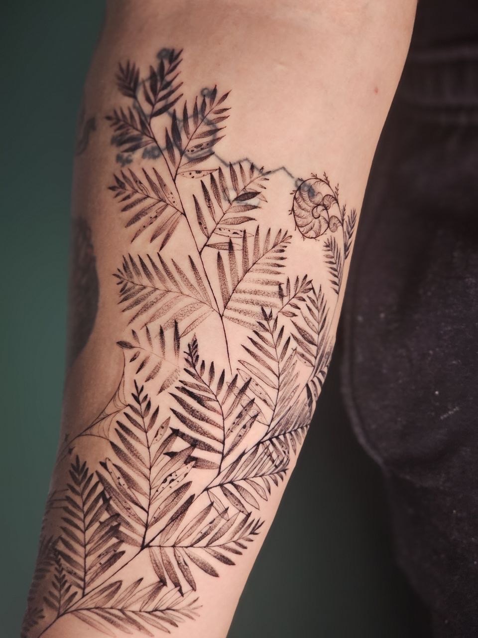 Botanical tattoo — Floral · Fine Line by Jing, Cebu