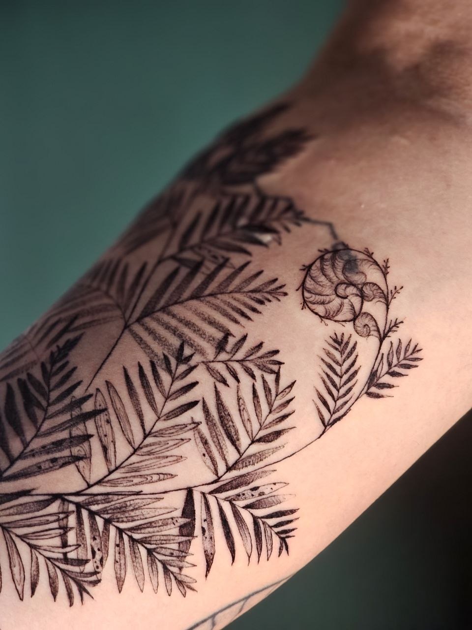 Botanical tattoo — Floral · Fine Line by Jing, Cebu