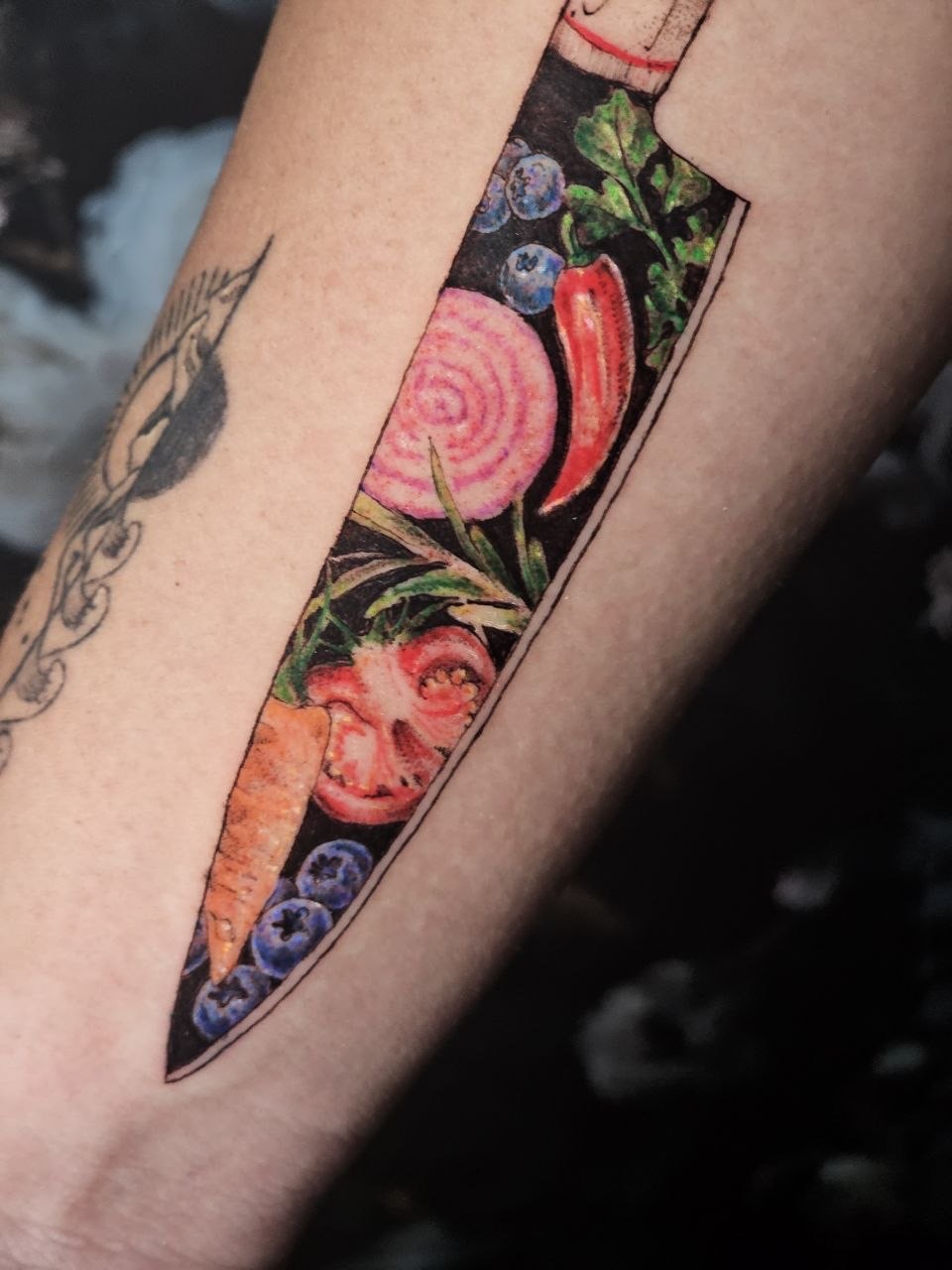 Color Work tattoo — Fine Line · Color by Jing, Cebu
