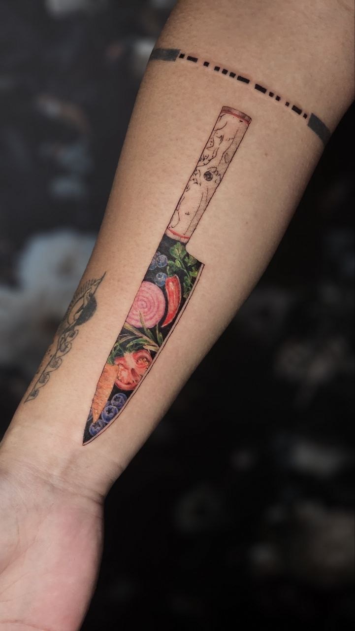 Color Work tattoo — Fine Line · Color by Jing, Cebu