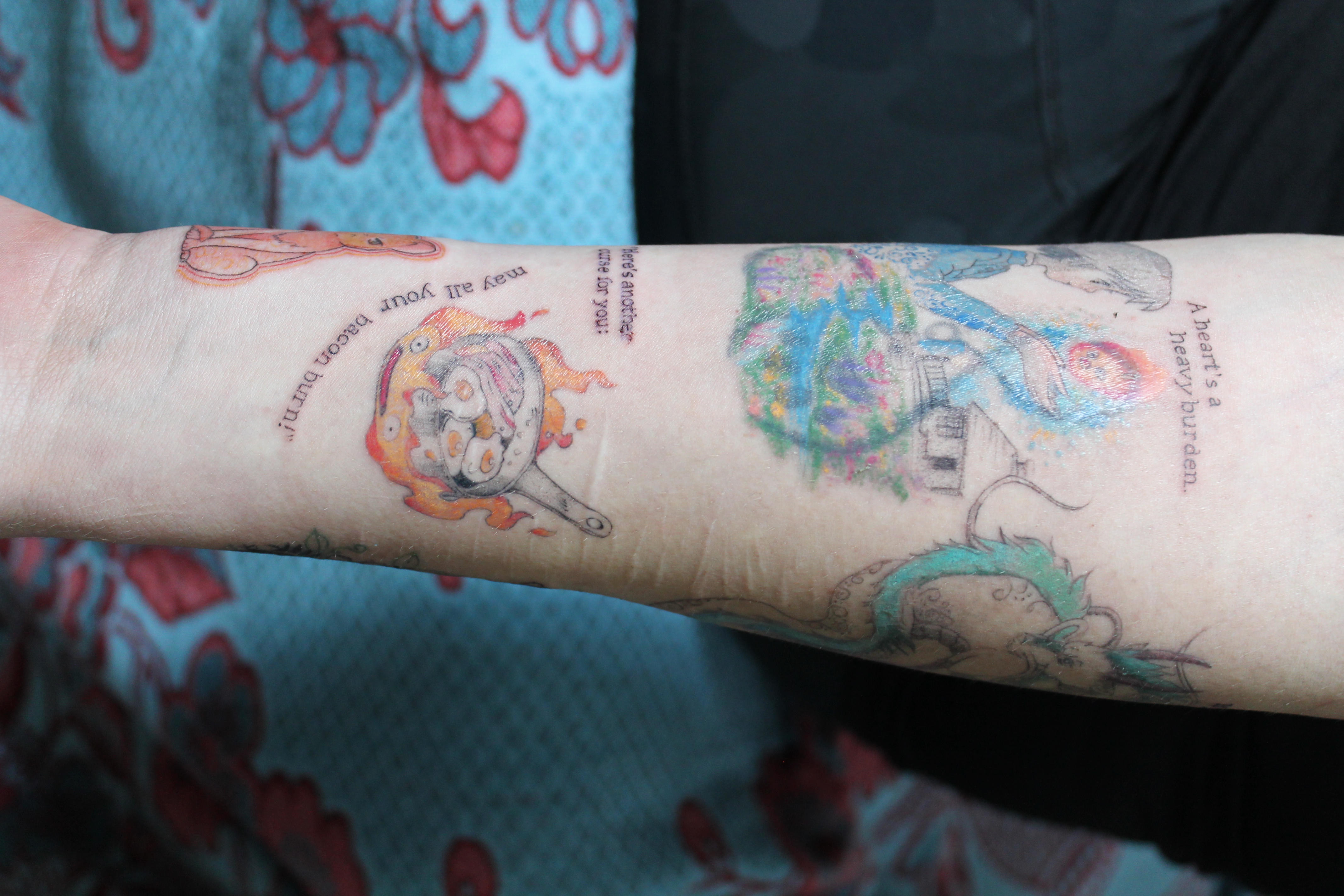 Studio Ghibli tattoo — Fine Line · Illustration by Jing, Cebu