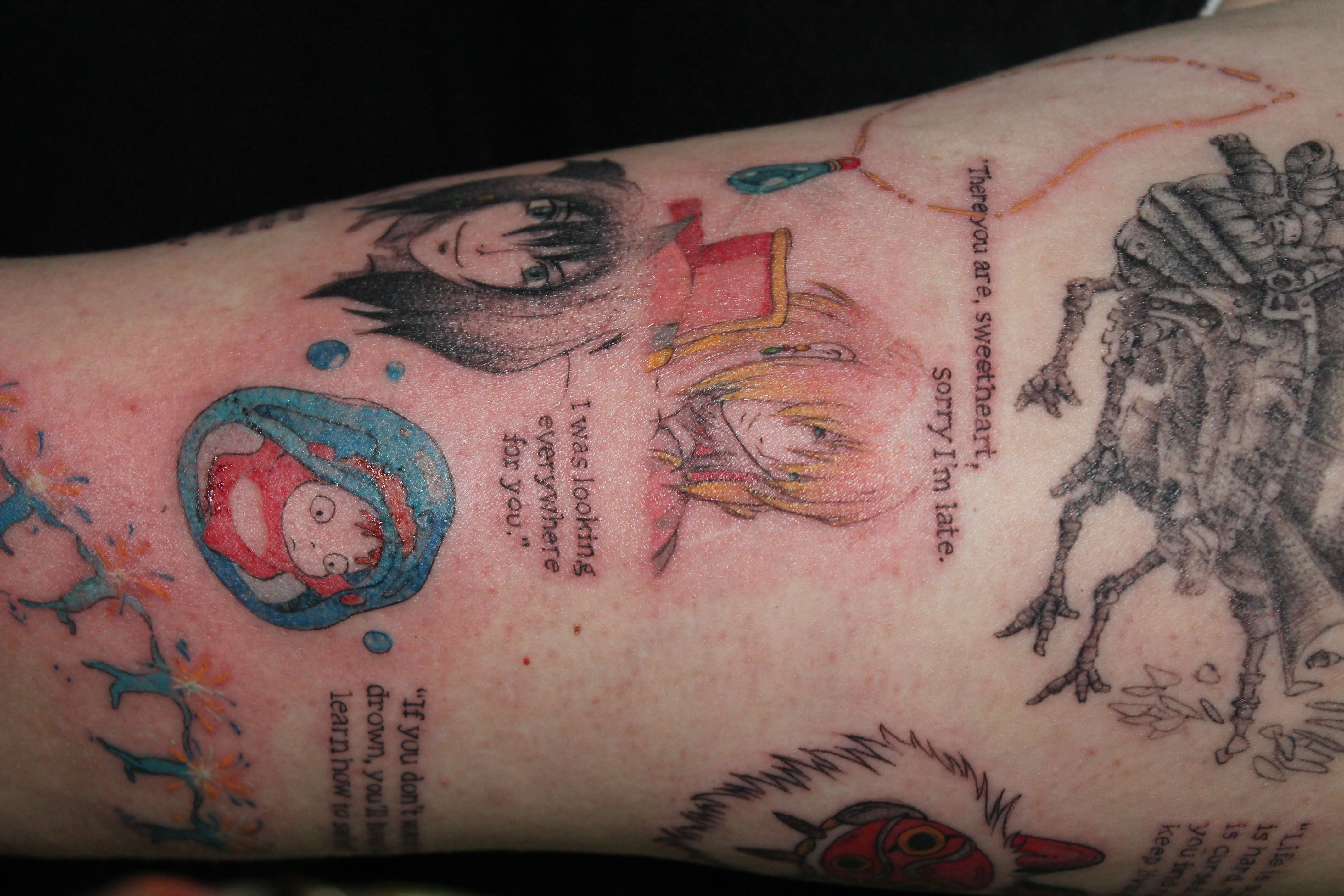 Studio Ghibli tattoo — Fine Line · Illustration by Jing, Cebu