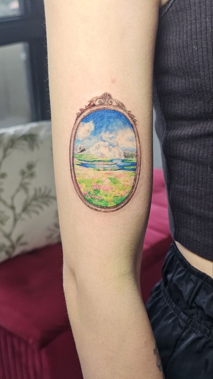 Studio Ghibli tattoo — Fine Line · Illustration by Jing, Cebu