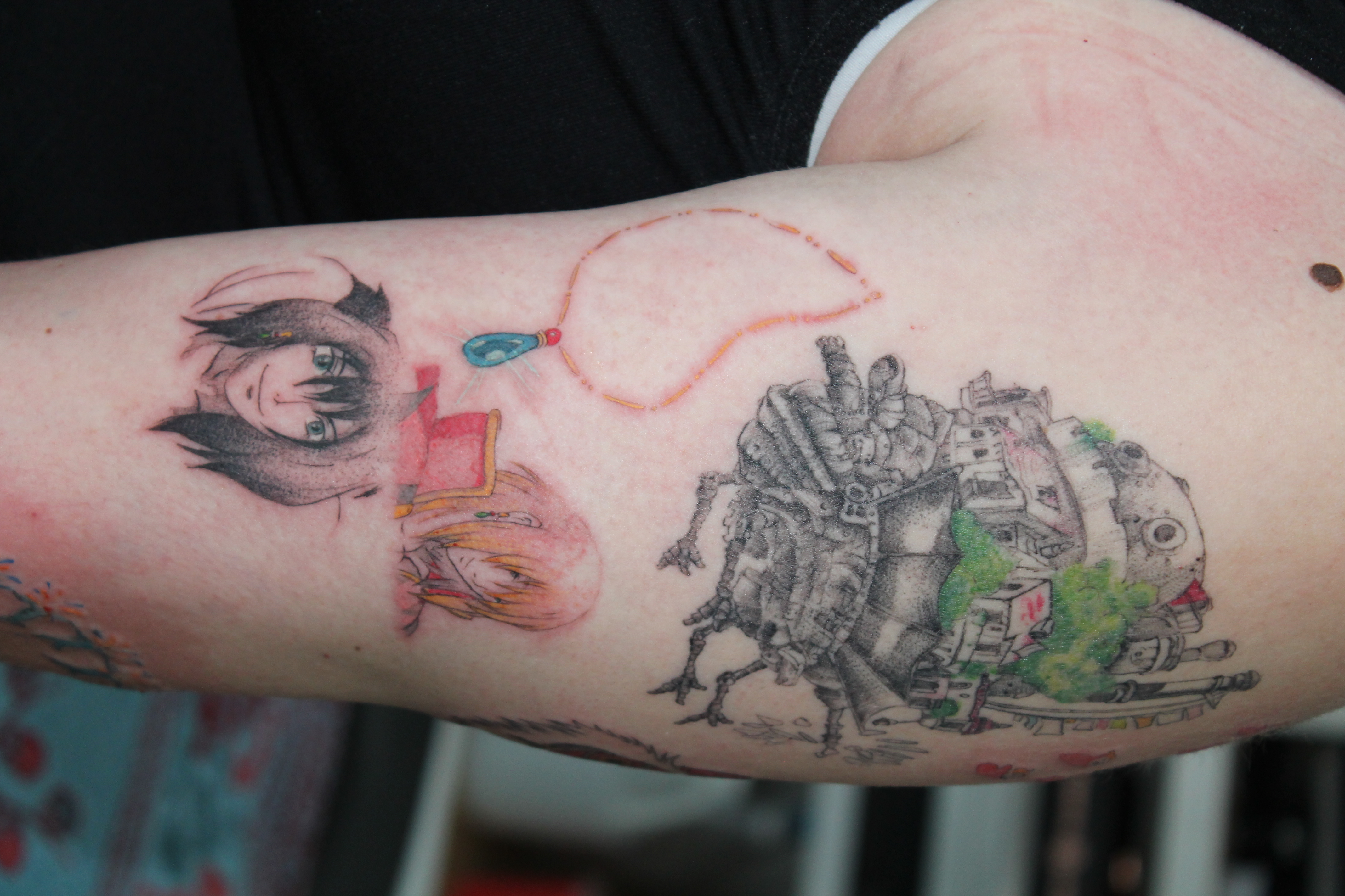 Studio Ghibli tattoo — Fine Line · Illustration by Jing, Cebu