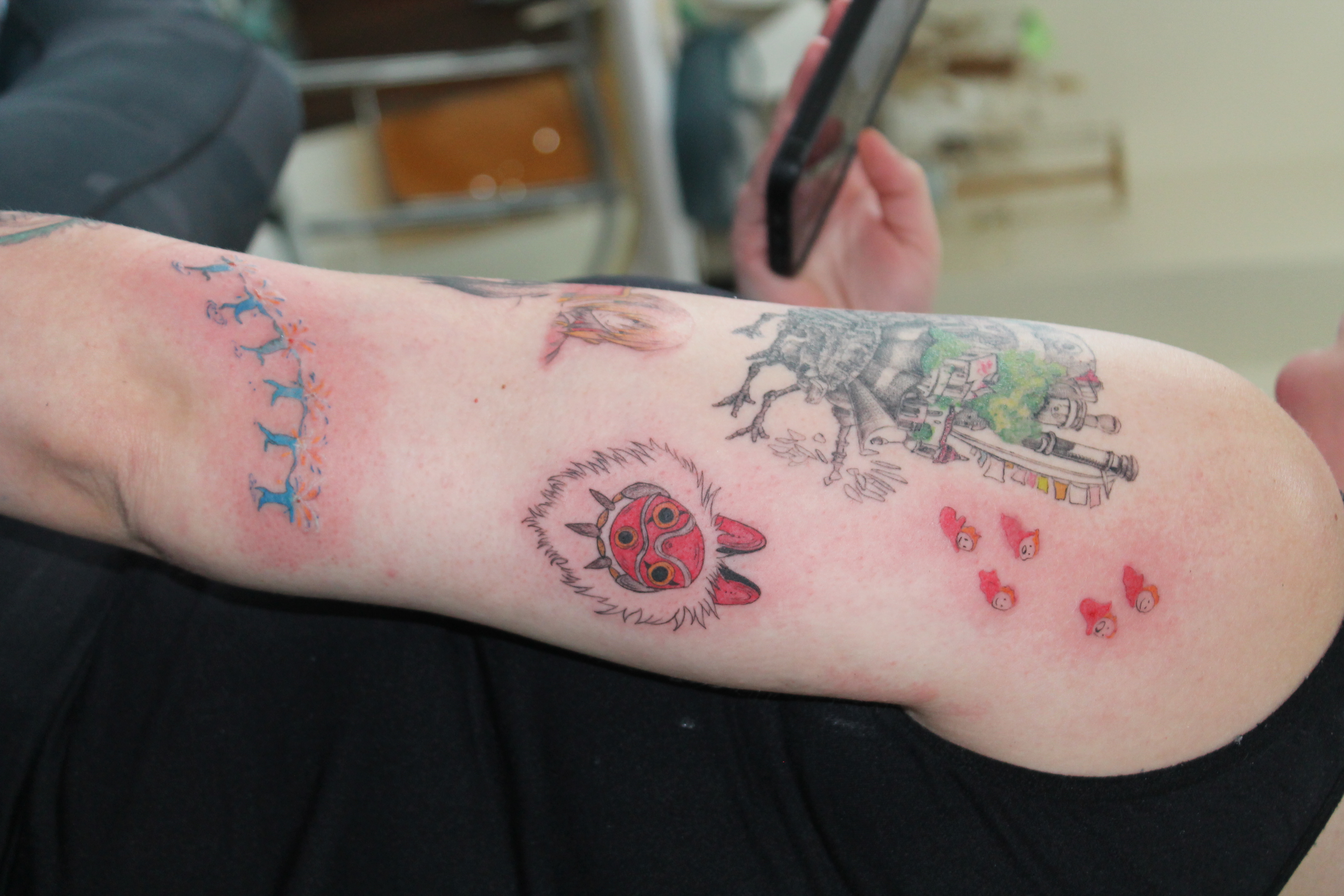 Studio Ghibli tattoo — Fine Line · Illustration by Jing, Cebu