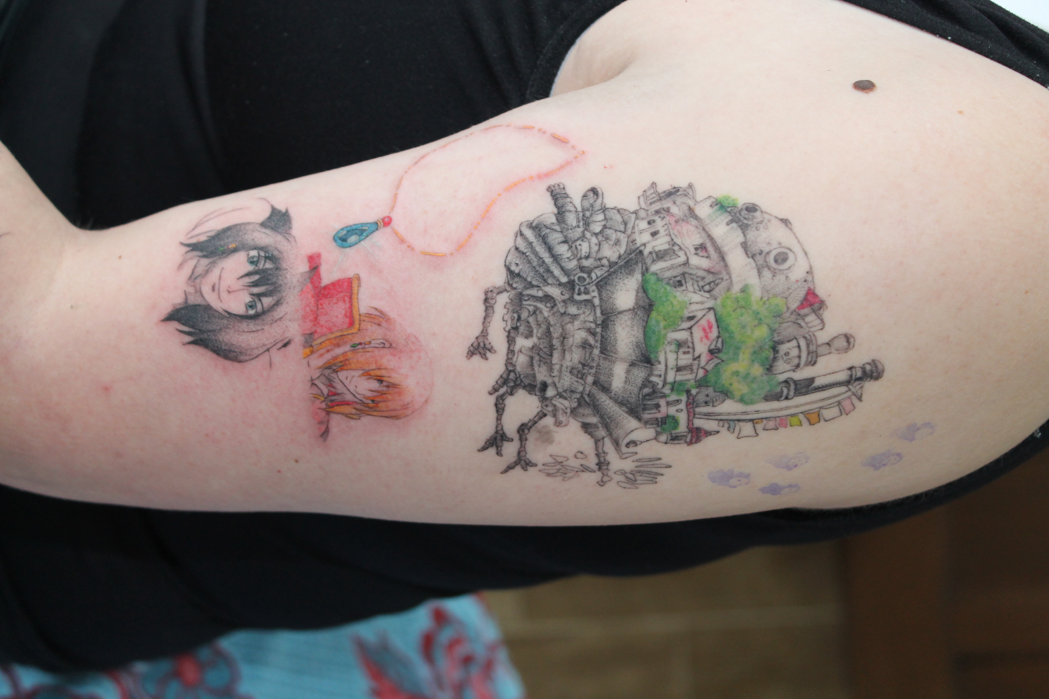 Studio Ghibli tattoo — Fine Line · Illustration by Jing, Cebu