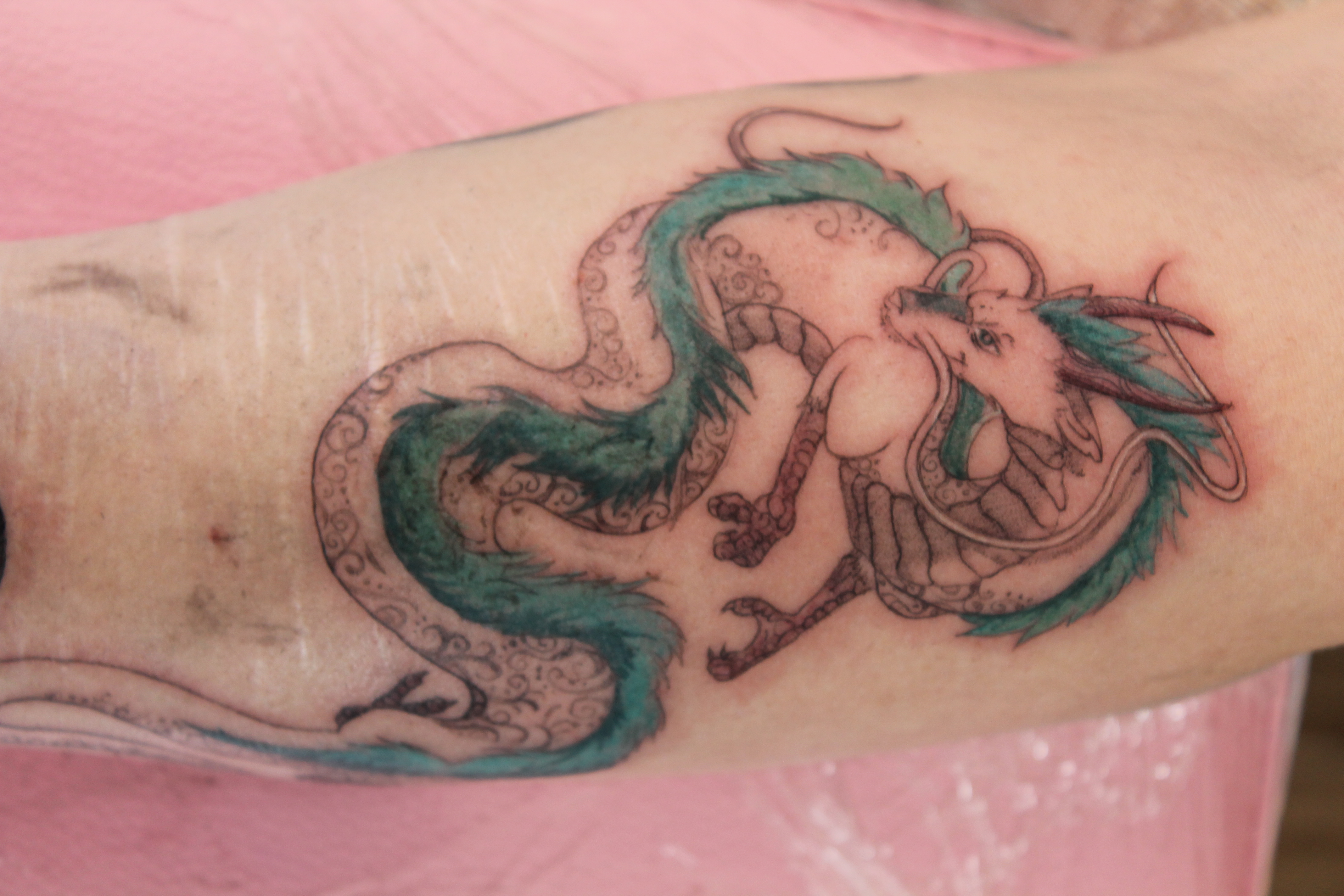 Studio Ghibli tattoo — Fine Line · Illustration by Jing, Cebu