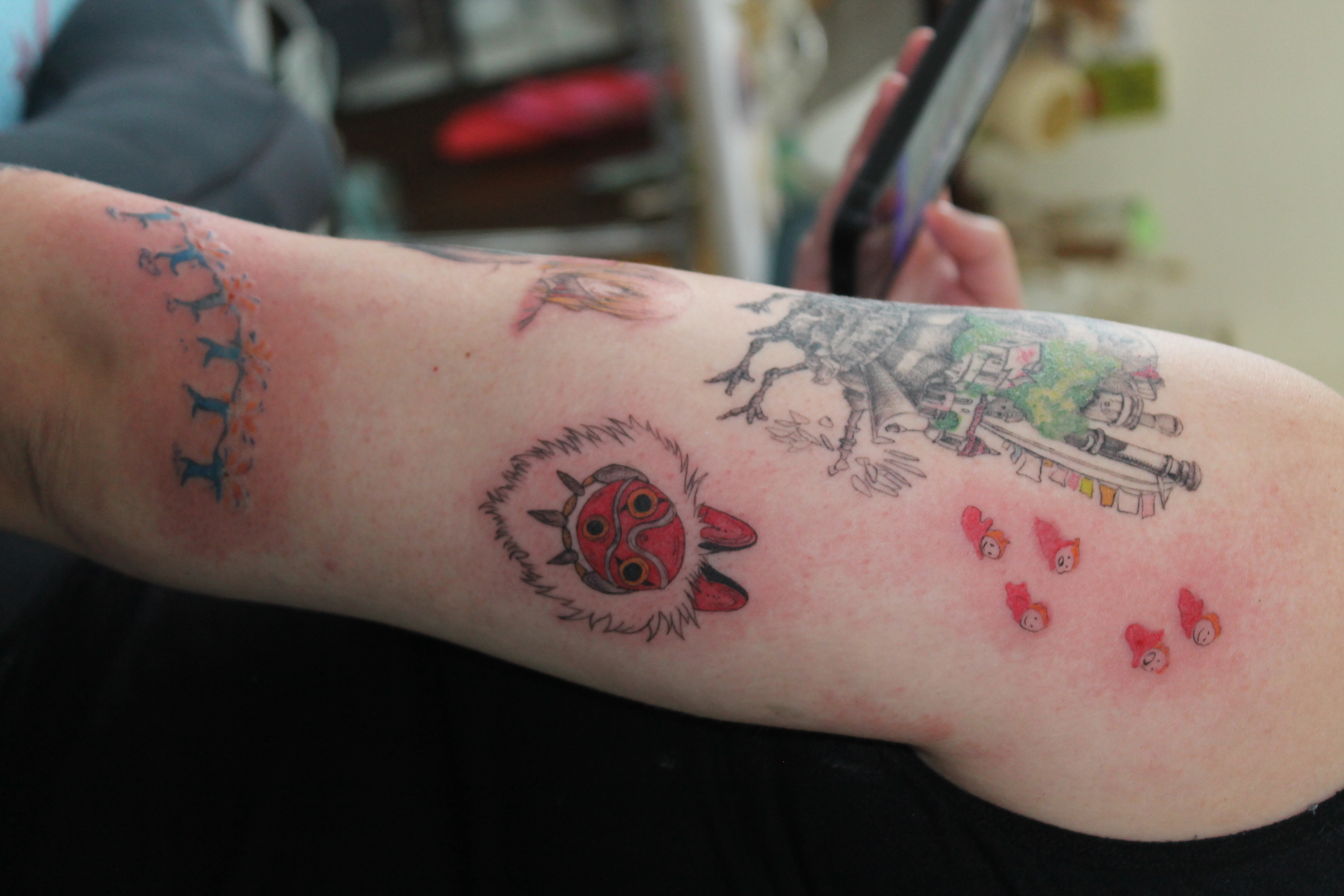 Studio Ghibli tattoo — Fine Line · Illustration by Jing, Cebu