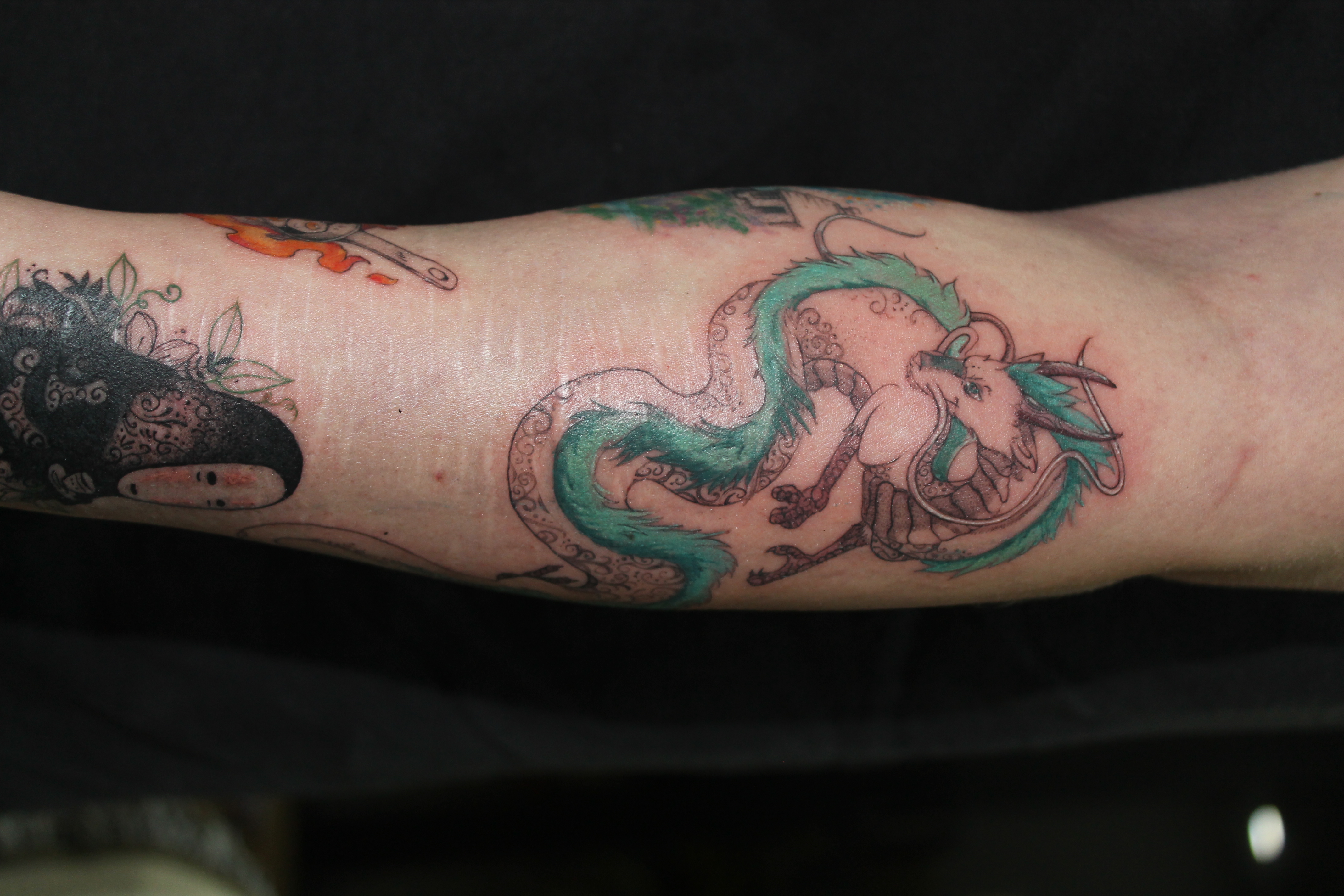 Studio Ghibli tattoo — Fine Line · Illustration by Jing, Cebu