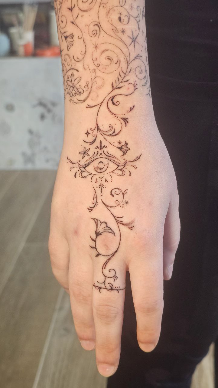 Ornamental tattoo — Fine Line · Ornamental by Jing, Cebu