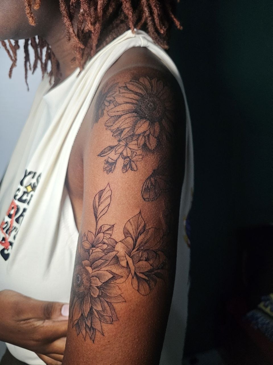 Floral tattoo — Floral · Fine Line by Jing, Cebu