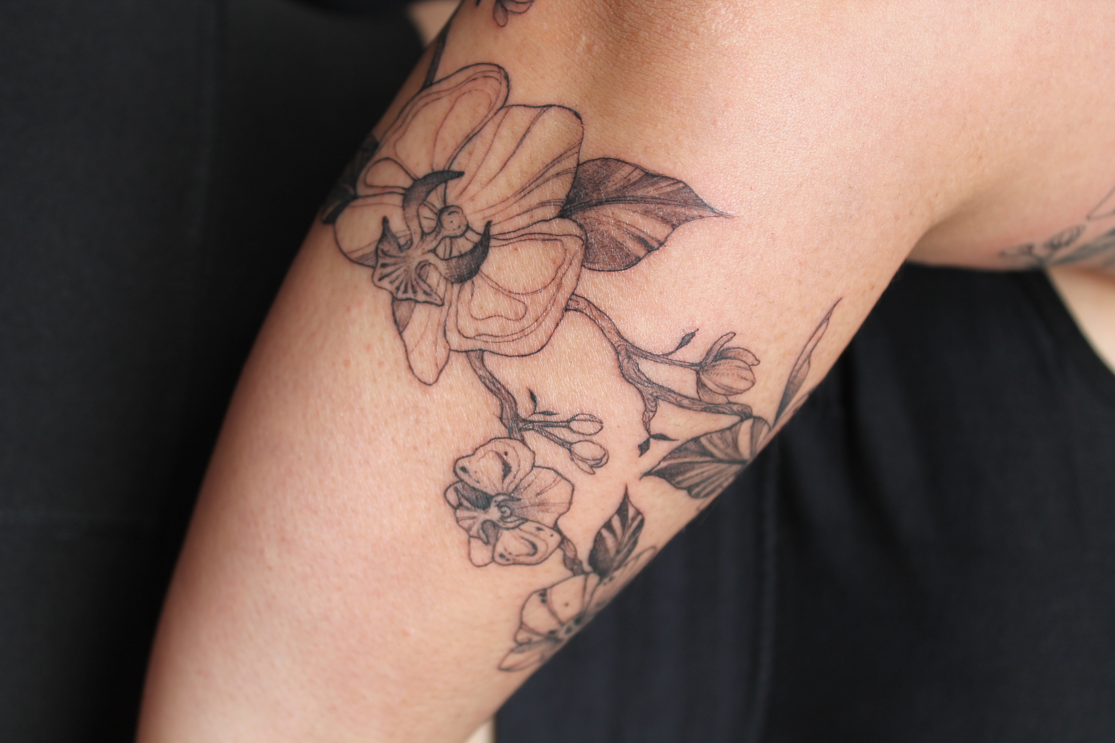 Floral tattoo — Floral · Fine Line by Jing, Cebu