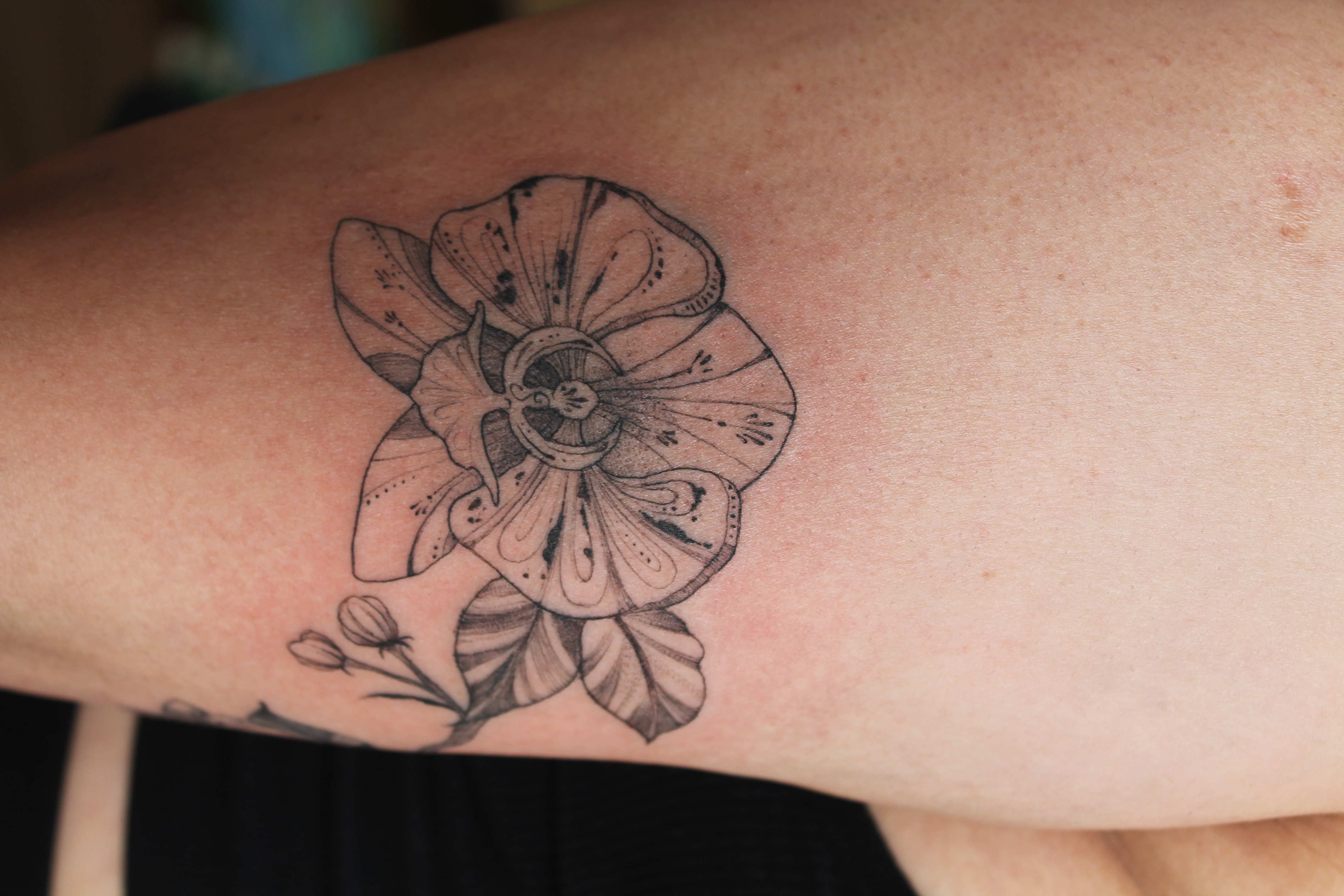 Floral tattoo — Floral · Fine Line by Jing, Cebu