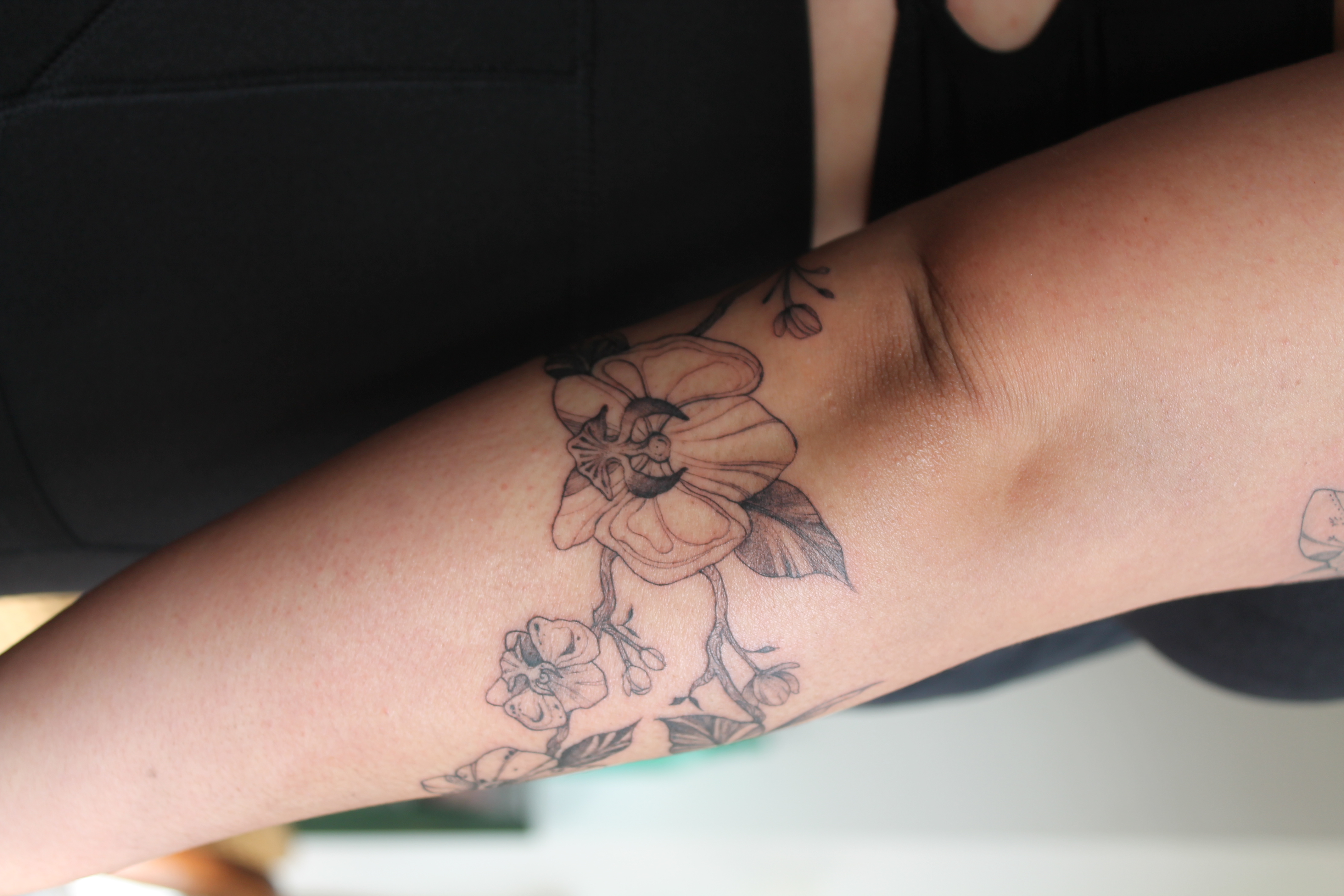 Floral tattoo — Floral · Fine Line by Jing, Cebu