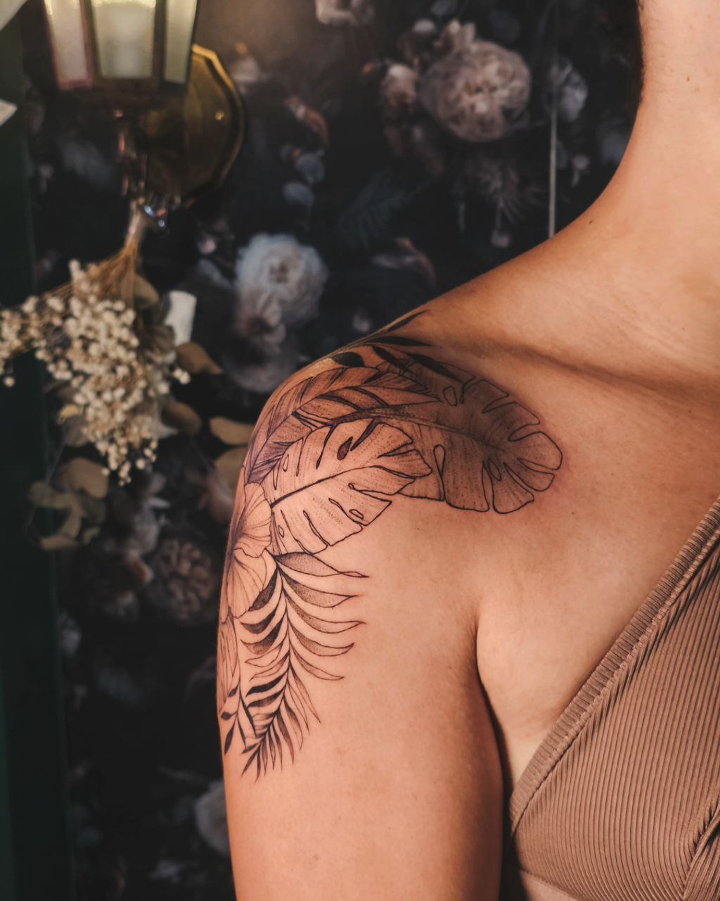 Floral tattoo — Floral · Fine Line by Jing, Cebu