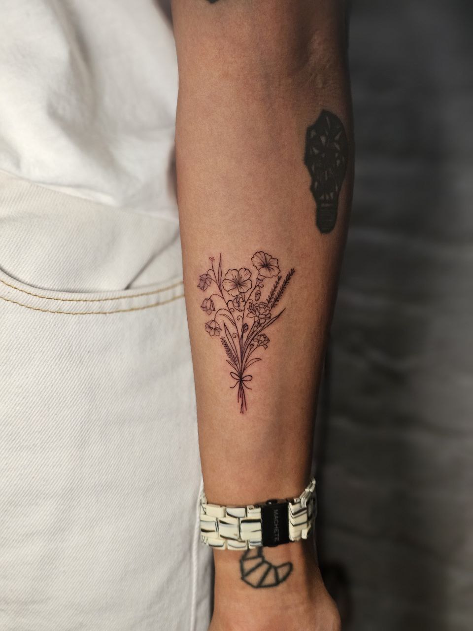 Floral tattoo — Floral · Fine Line by Jing, Cebu